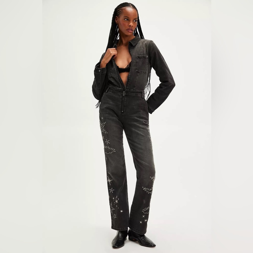 Driftwood Celestial Jumpsuit is n Black‎ M